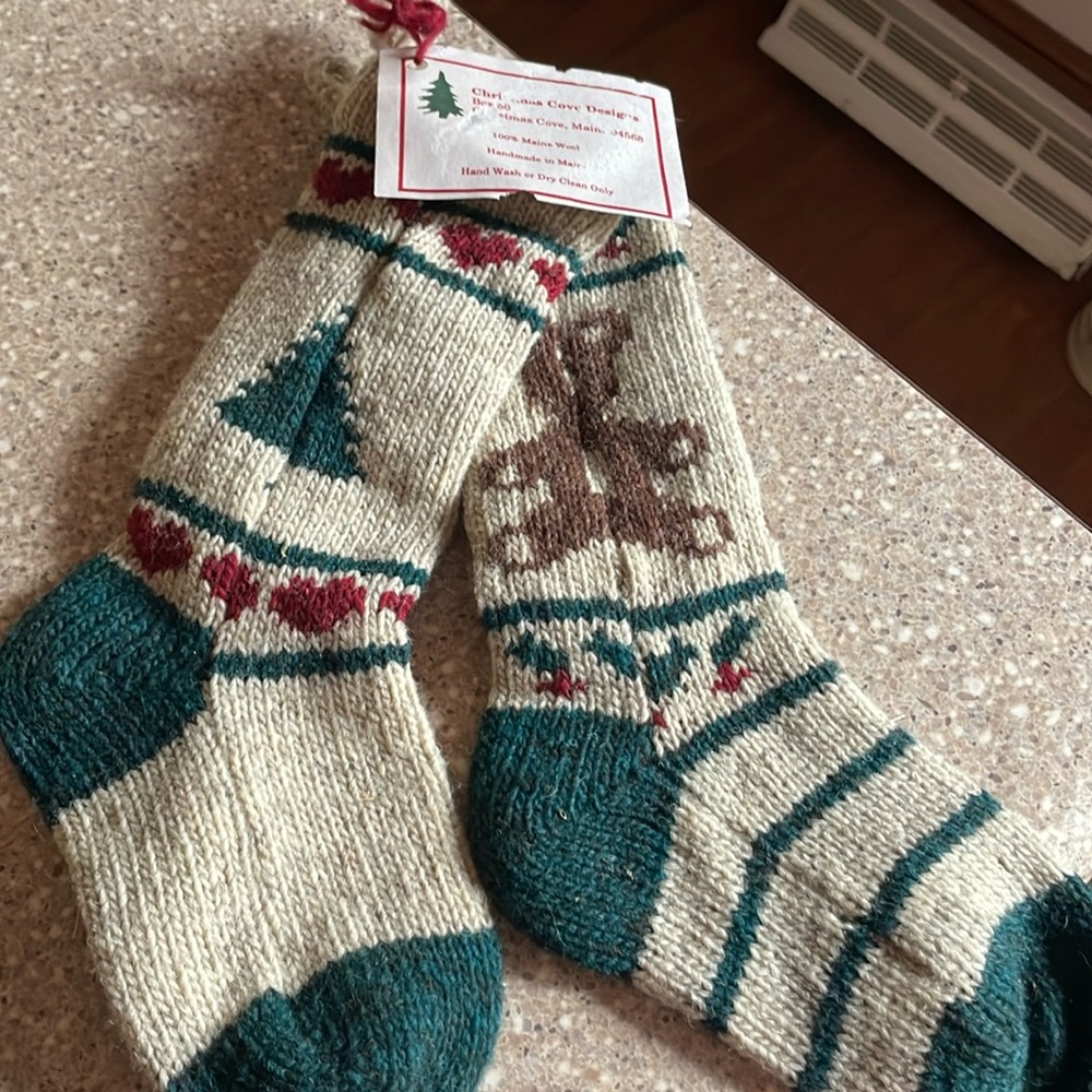 Wool Christmas socks
